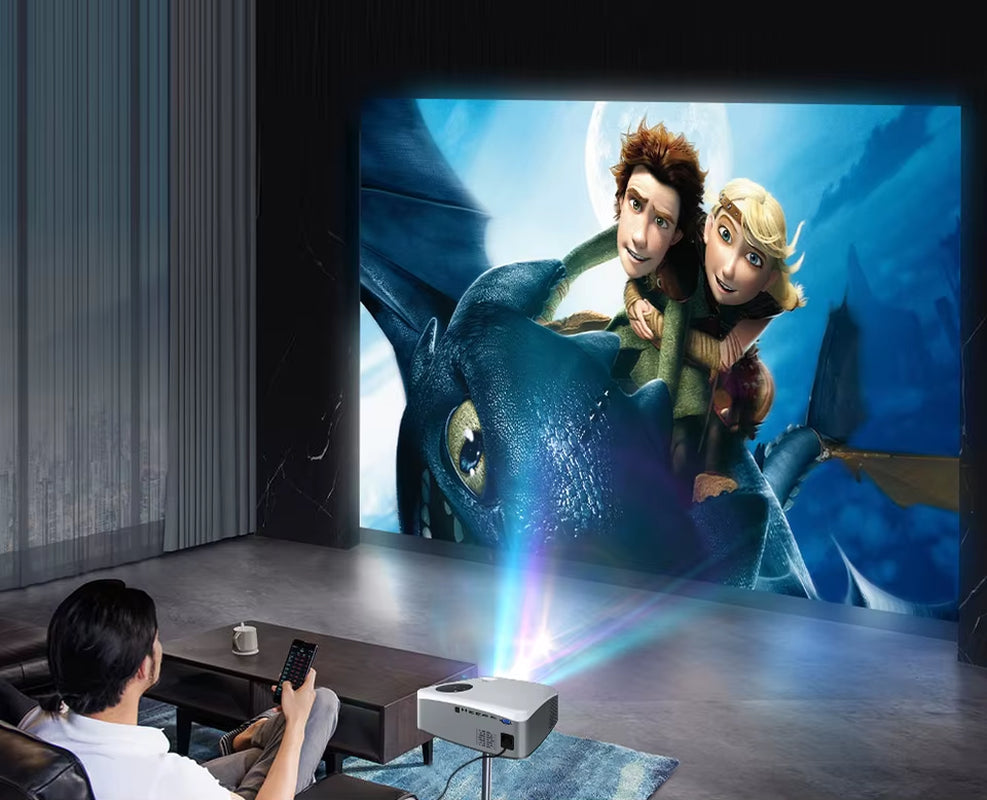 C6A 300Inch Android 9.0 WIFI 5G Full HD 1920*1080P LED Projector Video Proyector Home Theater Cinema Smart Phone Beamer